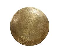 gong platillos gong tibetano instrumentos musicales Gran Calzada Cobre Sonido Relajación de Meditación Música Música Snaping Seis Personajes Mantra Planeta Calzada(Color:B,Size:60cm)