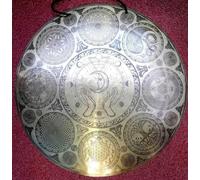 Gong potente per luna piena, 50,8 cm, per meditazione, yoga, chakra, fatto a mano, Nepal
