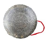 gong tibetano Gong de templo hecho a mano - 45 cm/incluye mazo y cuerda para colgar/estilo tradicional/bronce tallado