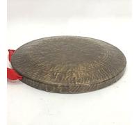 gong tibetano Gong puramente hecho a mano. Auténtico gong chino de 36 cm con correa roja. La calidad del sonido es perfecta para una percusión relajante.(Color:36cm,Size:)