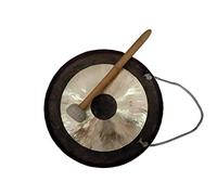 gong tibetano Instrumento de gong, 65 cm, gong de instrumento de percusión tradicional chino con mazo y correa, adecuado para celebraciones en la oficina en casa