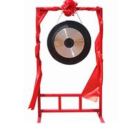 gong tibetano Soporte para gong de 30 cm a 60 cm/incluye gong, mazo y soporte/gong chino tradicional fácil de tocar(Color:2,Size:50cm)