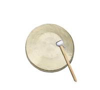 Gong tradicional chino de latón Instrumento, Gong de latón Feng Shui chino con percusión de mazo en varios tamaños(33cm)