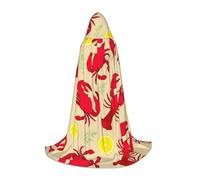 Gongjuy Disfraces de cosplay de langosta y cangrejo para niños, brujas y vampiros, capas con capucha para festivales infantiles