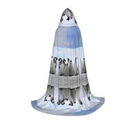 Gongjuy Disfraz de pingüinos jóvenes con nieve para niños, brujas y vampiros, capas con capucha para festivales infantiles