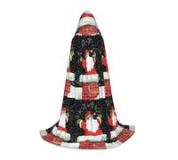 Gongjuy Disfraz de Santa Claus para niños, brujas y vampiros, capas con capucha para festivales infantiles