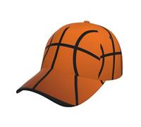 Gongjuy Gorra de béisbol europea de baloncesto con aleros curvos, ajustable, protector solar, para vacaciones, deportes de Joker, Negro, Talla única