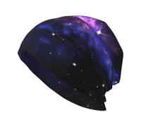 Gongjuy Universe Galaxy Star Space - Sombreros clásicos de invierno para hombres, mujeres sin aleros, forro cálido acolchado, regalos para padres y amigos., Negro, Talla única