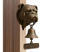 Gongo de apertura de puerta, timbre de puerta en forma de perro, decoración de pared de resina con diseño de animales para puerta de entrada casa interior exterior regalo festivo apertura de negocios