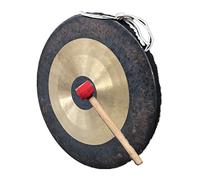 Gongs de bronce. 32 cm/Incluye mazo de gong y cuerda/Gong de bronce con aspecto tradicional/Para meditación, terapia de sonido y yoga Múltiples C(32cm)