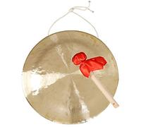 Gongs de bronce. Gong de latón de 40 cm con martillo redondo for instrumento de percusión de orquesta de ópera de iglesia mini gong(40cm)