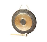 Gongs de bronce. Gong de mazo multiusos de 40 cm, instrumento de percusión tradicional chino, gong decorativo de cobre, adecuado for el hogar y la oficina.(50cm)