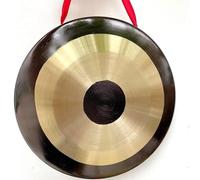 Gongs tradicionales chinos Chau Gong Fengshui con batidor de madera, percusión de platillos chinos para grandes grupos de baile de canciones