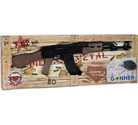 Gonher 137/6 - Ametralladora AK 47, en metal con imitación de madera fabricada en plástico, Multicolor