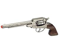Gonher-Pistola Cowboy, Color Plata, sin Talla (88/0)