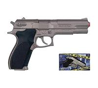 Gonher-Pistola Policía con 8 disparos, multicolor, sin talla (45)