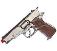 Gonher-Pistola policía, Color Plata, sin Talla (8-SCH 125/0)