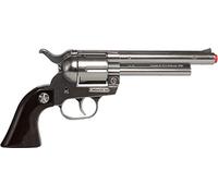 Gonher-Revolver 12 Tiros-Plata, multicolor, sin talla (121/0)