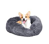 GONICVIN Cama para perros en forma de dona, cama esponjosa para gatos, cama calmante para mascotas, acogedoras camas antiansiedad con funda lavable a máquina y extraíble, parte inferior antideslizante