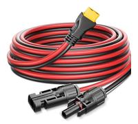 Gonifeto Cable de carga solar de 10 AWG a XT60 (1 pie), cable de extensión de carga solar a XT60 para estación de energía portátil generador Ecoflow, panel solar a cable de extensión XT60 de moldeo