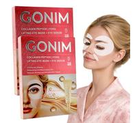 GONIM Parches para debajo de los ojos 360°, PDRN antienvejecimiento con retinol cafeína, parches de colágeno de hidrogel para ojos hinchados y ojeras, 8 pares
