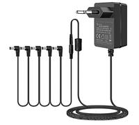 Gonine Adaptador de Pedal de Efectos de Guitarra de 9V 1,5A Cable de alimentación con Cable, Cable de Cadena Tipo Margarita de 5 vías, Centro Negativo, Cable de Longitud extendida