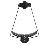 Goniómetro de ala fija RC, medidor de ángulo Aileron para modelo de aviones, para herramienta transportadora de control de aluminio CNC, medición de -50 grados con protección de espuma