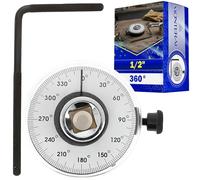 Goniometro Mecanico para Apretar Tornillos de 1/2" con un Rango de 360° - Medidor de Angulos está Fabricado en Acero Aleado al Cromo-Vanadio - Garantía de 10 Años - MONTERAL