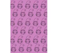 Gonk Notebook: Pink notebook with cute gonk pattern | Aesthetic Pastel Design | Ideal for Work, School or Home | Gift for Gonk Lovers | A4, 120 lined pages