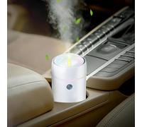 Gonlink Humidificador de Aire Pequeño 100 ml, Difusor Aceites Esenciales, Ambientador para Coche, Humidificador de Niebla Fría para Hogar, Habitación (Blanco)