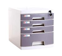 GONMDOPY Archivador Móvil, Estante para Archivos, Caja de Almacenamiento de Escritorio, Mueble Archivador de 4/5 Cajones, con Cerradura, Alta Capacidad para Almacenar Archivos A4./4-Layers