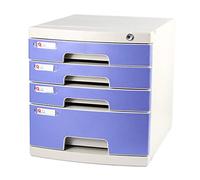 GONMDOPY Archivador Móvil, Estante para Archivos, Caja de Almacenamiento de Escritorio, Mueble Archivador de 3/4/5 Cajones, con Cerradura, Alta Capacidad para Almacenar Archivos A4./4-Layers
