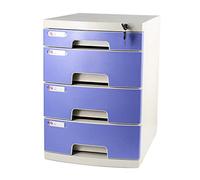 GONMDOPY Archivador Móvil, Estante para Archivos, Caja de Almacenamiento de Escritorio, Mueble Archivador de 4/5/6 Cajones, con Cerradura, Alta Capacidad para Almacenar Archivos A4./4-Layers