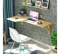 GONMDOPY Mesa Plegable de Pared, Escritorio Plegable de Estudio, Mesa en Forma de L de Pared, Escritorio de Esquina para Oficina en Casa, Amplio Espacio de Almacenamiento./a/120X60Cm/48X24In