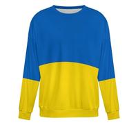 GONMFKM Sudadera Informal con La Bandera De Ucrania Y Un Toque Creativo Y Personal Material Ligero Y Suave Corte Clásico para Uso Diario Y De Fin De Semana, Talla S