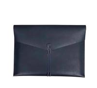 GONMPJZR Bolsa de Documentos de Cuero A3, Soporte Organizador de Archivos de Papel de Dibujo, sobre magnético a presión(Black)