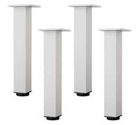 GONMPJZR Gabinete de Aluminio for Cocina y baño, Paquete de 4, Soporte de Altura de 5 a 40 cm for Mesa de Centro y Lavabo de 35 cm - Patas Resistentes(40cm/15.7in)