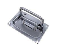 GONMPJZR Manija, manija plegable de la caja de aire con cubierta integrada y engrosada que cierra la caja de herramientas de la caja de madera(120)