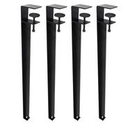 GONMPJZR Patas de Metal for Muebles (4 Unidades), con Clip, Ajustables, for mesas de Comedor.(40cm)