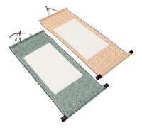 GONMPJZR Scroll Paper 2Pcs Blank Hanging Chinese Calligraphy for Ink Painting Brush Scrolls Supply Roll Art