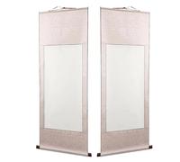 GONMPJZR Scroll Paper 2Pcs Chinese Calligraphy Blank Wall Mounting for Home Office Decoration Portable Painting Supply Writing
