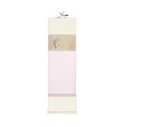 GONMPJZR Scroll Paper Antique Style Blank Hanging - Wax Dyed Xuan, Semi-raw Ready to Write & Hang for Chinese Calligraphy & Wall Decor(Color2,34x95cm)