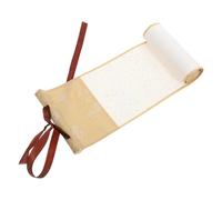 GONMPJZR Scroll Paper Chinese Calligraphy Practicing Blank Xuan with Wooden Rods for Artwork Wedding Invitation Display Traditional