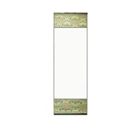GONMPJZR Scroll Paper Vintage Blank Xuan Hanging Retro Painting Calligraphy Vertical Ancient Style Handwriting Creation(Green,145 * 45cm)
