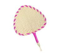 GONMPJZR Woven Hand Fan, Colorful Straw Hand-Woven, Multicolor, 1/4 Pcs(1pcs Color1)