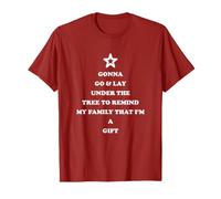 Gonna Go Lay Under The Tree To Remind My Family Funny Xmas Camiseta