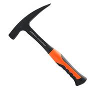 Gonnely Martillo geológico - Martillo de pico de roca de 11.4 '' Martillo geológico profesional puntiagudo Herramientas manuales multifuncionales para exploración de minerales