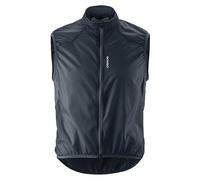 Gonso Chaleco de Ciclismo Road Vest Wind M para Hombre, Ligero, Cortavientos y Transpirable, Reflectante, Compacto, para Running, Gravel y Carretera, Gris Espacial, Talla XXL