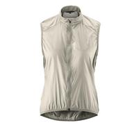 Gonso Chaleco de Ciclismo Road Vest Wind W para Mujer, Ligero, Cortavientos y Transpirable, Reflectante, Compacto, para Running, Gravel y Carretera, Elegante Gris Ceniza, Talla 44