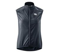Gonso Chaleco de Ciclismo Road Vest Wind W para Mujer, Ligero, Cortavientos y Transpirable, Reflectante, Compacto, para Running, Gravel y Carretera, Gris Espacial, Talla 36